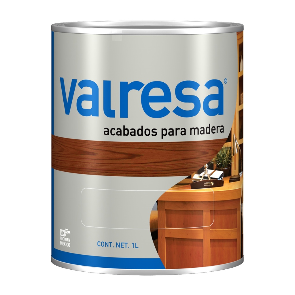 [J-BE-0100.30] Barniz Transparente Alto Brillo Valresa de 1lt