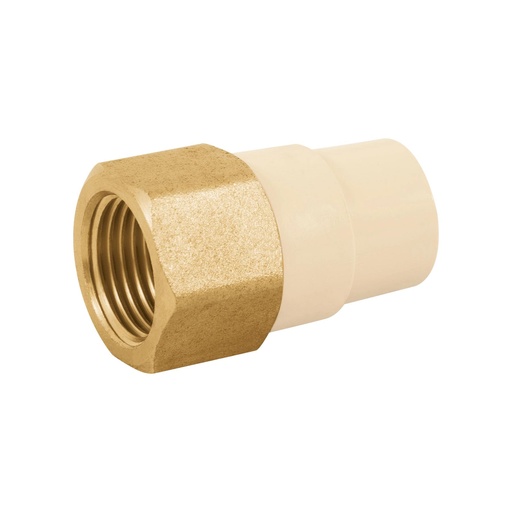 [T45107] Adaptador hembra de CPVC 1/2' con inserto metálico, Foset - Pag 700