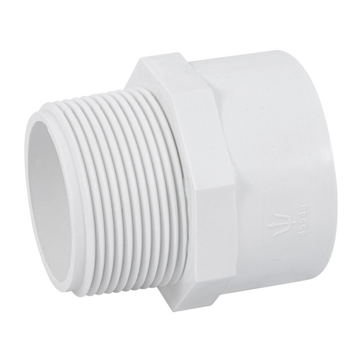 [T45546] Adaptador macho de PVC de 1-1/2', Foset - Pag 697