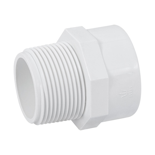 [T45545] Adaptador macho de PVC de 1-1/4', Foset - Pag 523