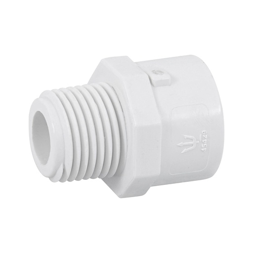 [T45429] Adaptador macho de PVC de 1/2', Foset - Pag 697