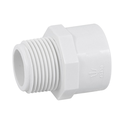 [T45430] Adaptador macho de PVC de 3/4', Foset - Pag 697