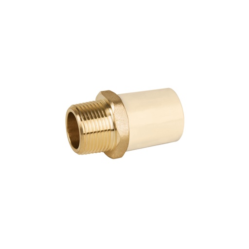 [T45105] Adaptador macho de CPVC 3/4' con inserto metálico, Foset - Pag 525
