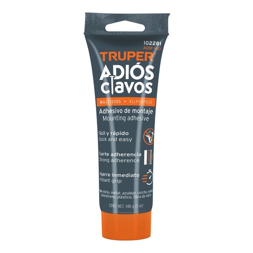 [T102281] Adhesivo de montaje Adiós clavos, 140 g, Truper - Pag 86