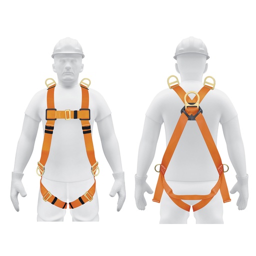 [T14434] Arnés de cuerpo completo con 5 anillos, ANSI, Truper - Pag 354