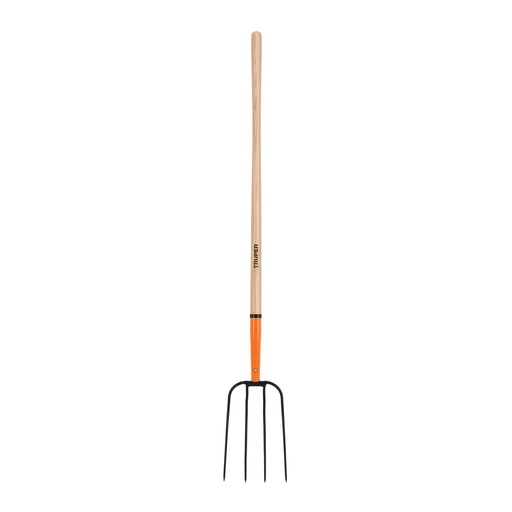 [T11003] Bieldo para paja, 4 dientes, mango 48', Truper