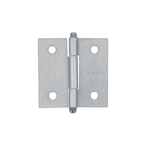 [T43254] Bisagra cuadrada 2' acero cromo mate, redonda, Hermex - Pag 577