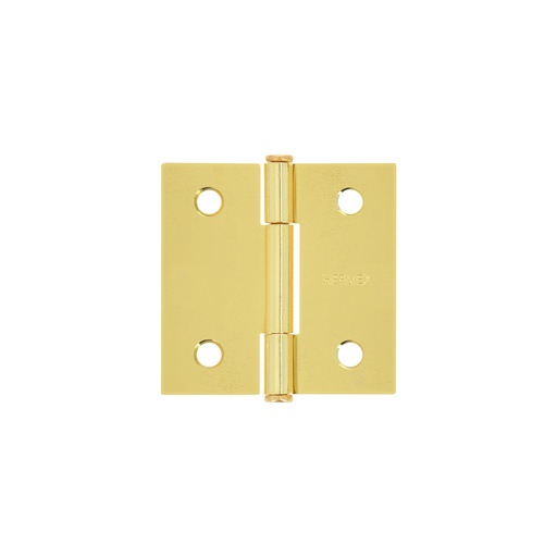 [T43235] Bisagra cuadrada 2' acero latonado, plana, Hermex - Pag 766