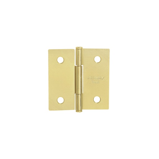 [T25108] Bisagra cuadrada 2', latonado, cabeza plana, Hermex Basic - Pag 767