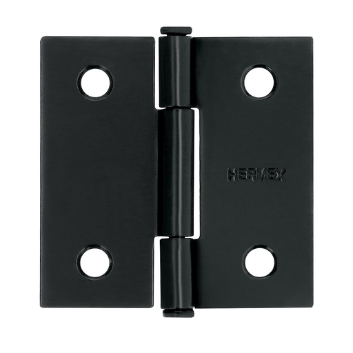 [T46706] Bisagra cuadrada 2', negro mate, cabeza plana, Hermex - Pag 766