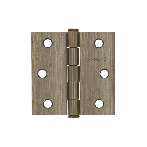 [T43250] Bisagra cuadrada 2-1/2' acero latonado antiguo, plana - Pag 577