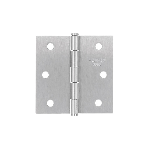 [T25107] Bisagra cuadrada 2-1/2', satinado, cabeza plana, Basic - Pag 767