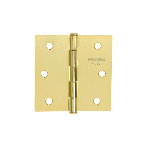 [T25109] Bisagra cuadrada 2-1/2',latonado, cabeza plana, Hermex Basic - Pag 767