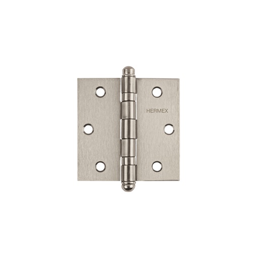 [T43222] Bisagra cuadrada 3' acero inoxidable, redonda, Hermex - Pag 577