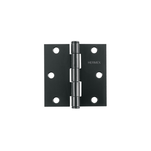[T46918] Bisagra cuadrada 3', acero, negro, plana, Hermex - Pag 577