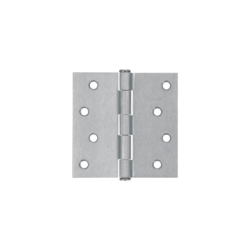 [T43263] Bisagra cuadrada 4' acero cromo mate, plana, Hermex - Pag 577