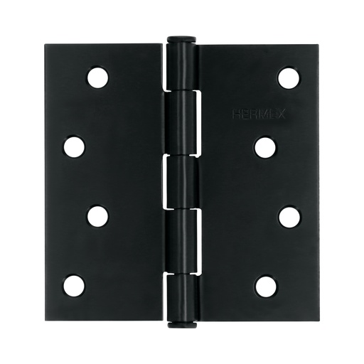 [T46709] Bisagra cuadrada 4', negro mate, cabeza plana, Hermex - Pag 766