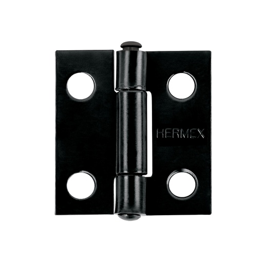 [T45632] Bisagra rectangular 1' negra, Hermex - Pag 767