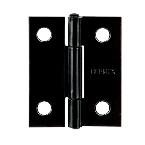 [T45633] Bisagra rectangular 1-1/2' negra, Hermex - Pag 578