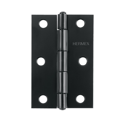 [T45635] Bisagra rectangular 2-1/2' negra, Hermex - Pag 578