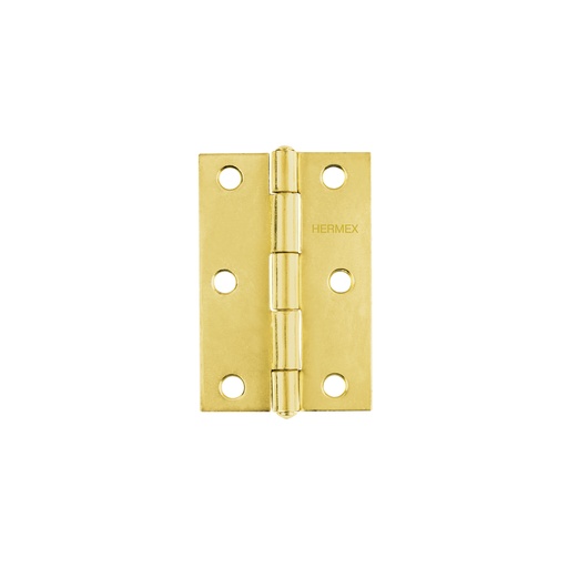 [T43196] Bisagra rectangular 3' acero latonado, Hermex - Pag 578