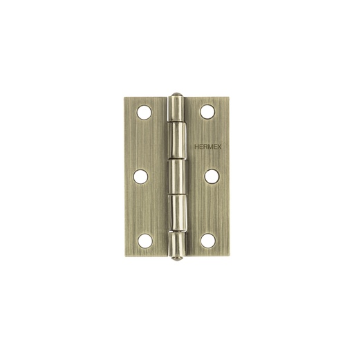 [T46913] Bisagra rectangular 3' latón antiguo, Hermex - Pag 767