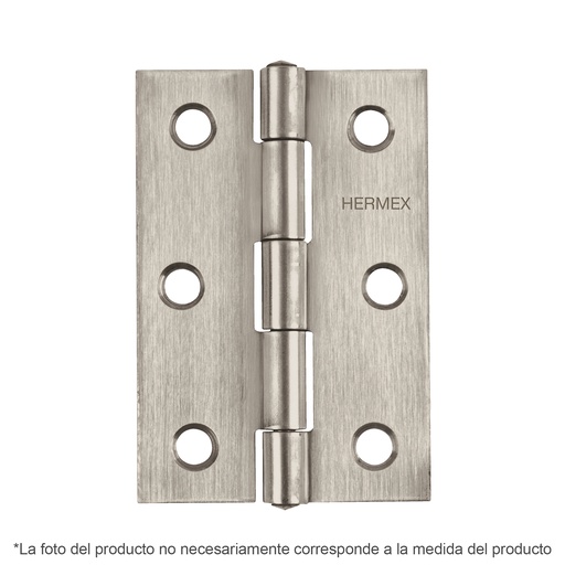 [T43204] Bisagra rectangular 3-1/2' acero inoxidable, Hermex - Pag 578