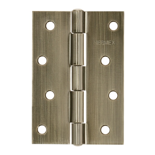 [T46915] Bisagra rectangular 4' latón antiguo, Hermex - Pag 767