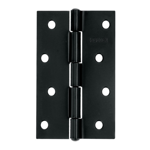 [T45638] Bisagra rectangular 4' negra, Hermex - Pag 767