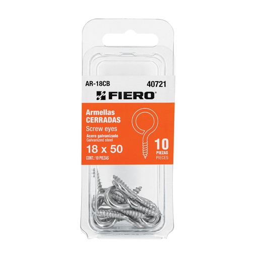 [T40721] Blíster con 10 armellas cerradas de 18 x 50, Fiero - Pag 760, 761
