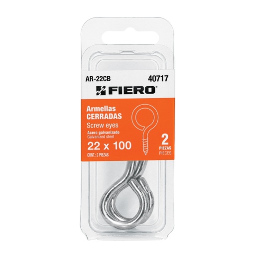[T40717] Blíster con 2 armellas cerradas de 22 x 100, Fiero - Pag 760, 761