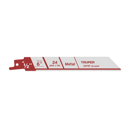 [T10797] Blíster con 2 seguetas sierra sable 6' 24 DPP para metal