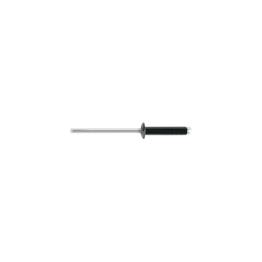 [T46564] Bolsa c/50 remaches 1/8'x1/2' negros de aluminio, ala 1/4' - Pag 561