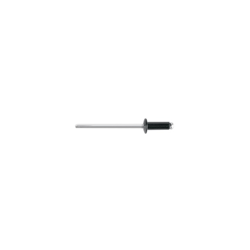 [T46561] Bolsa c/50 remaches 1/8'x1/4' negros de aluminio, ala 1/4' - Pag 561