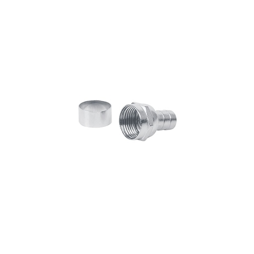 [T48480] Bolsa con 4 conectores coaxiales RG 6 tipo campana, Volteck - Pag 390