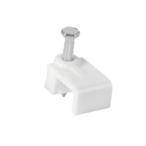 [T43045] Bolsa con 500 grapas blancas de 5 X 8.5 mm para cable plano - Pag 390