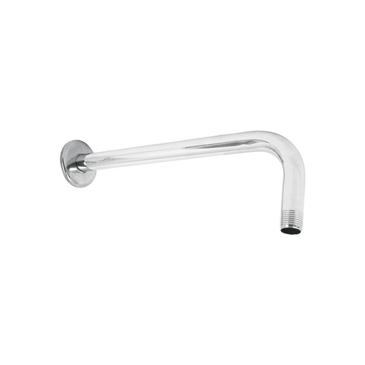 [T44506] Brazo recto con chapetón para regadera, 30 cm, cromo, Foset - Pag 478