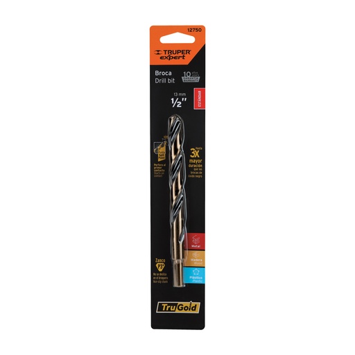 [T12750] Broca HSS 1/2' Trugold para metal en blíster, Expert - Pag 55