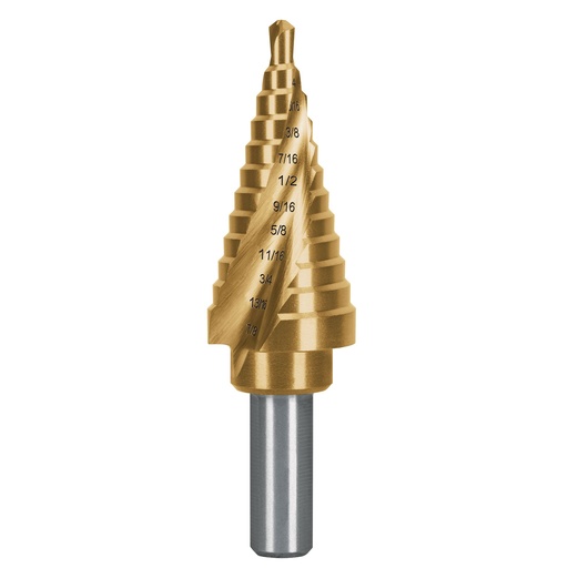 [T101553] Broca escalonada titanio 12 escalones 3/16' a 7/8', Expert - Pag 58