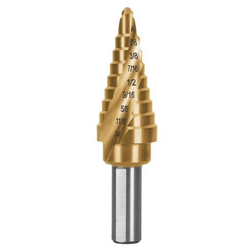 [T101552] Broca escalonada titanio 9 escalones 1/4' a 3/4', Expert - Pag 58