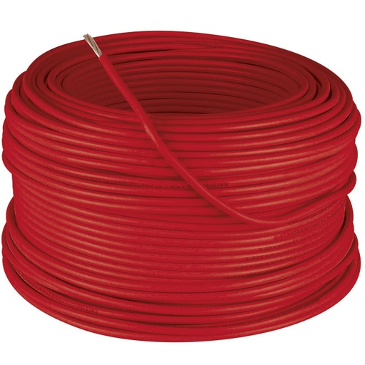 [A110377] Cable THW CCA UL Cal. 10 rojo, rollo de 100 mts