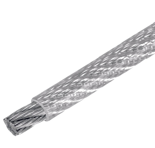 [A130541] Cable de Acero recubierto PVC 1/16", 7x7, 300m