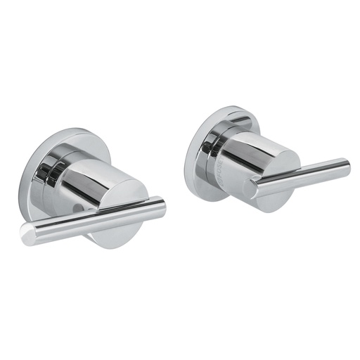 [T49949] Caja con 2 manerales acabado cromo para regadera, Element