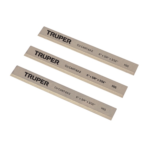 [T16919] Caja con 3 cuchillas HSS para canteadora CANT-6X2, Truper