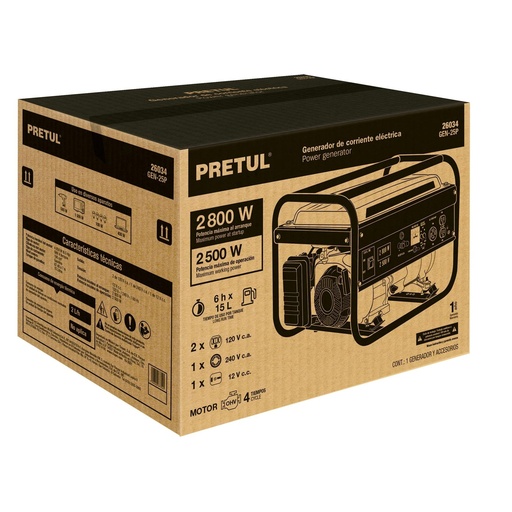 [T27122] Caja de empaque de repuesto GEN-25P, Pretul