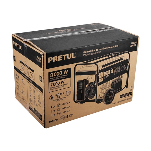 [T27124] Caja de empaque de repuesto GEN-70P, Pretul