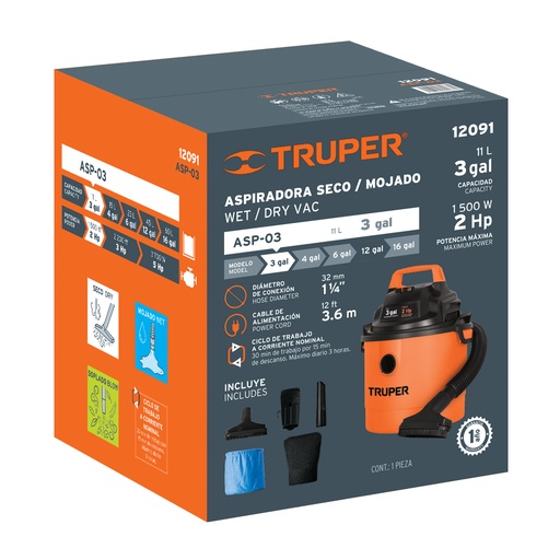 [T103124] Caja de empaque de repuesto para ASP-03, Truper