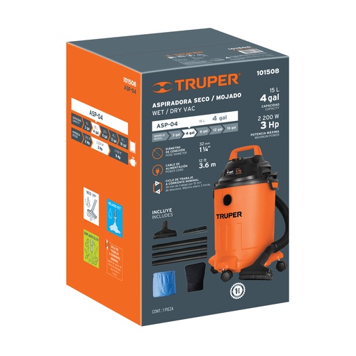 [T103125] Caja de empaque de repuesto para ASP-04, Truper