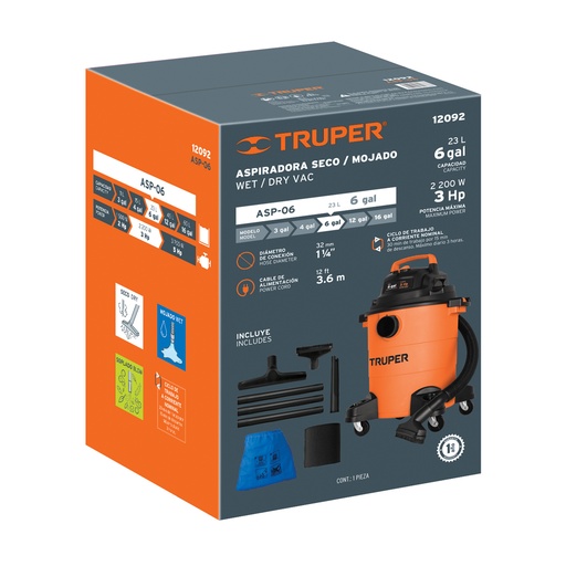[T103126] Caja de empaque de repuesto para ASP-06, Truper