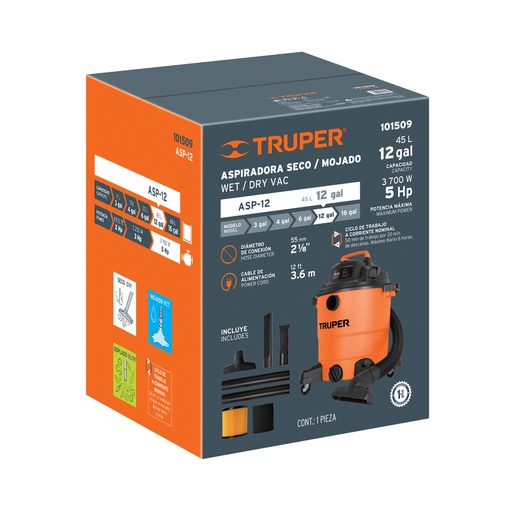 [T103123] Caja de empaque de repuesto para ASP-12, Truper